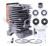 Kit pistone Cilindro Mtanlo 41,1 mm Cuscinetto Albero Motore per Poulan 1900 1950 1975 2025 2050 2055 2075 2150 2150Pr 2175 2250 2375 Motosega Woodshark 2025 2250 1900 PN 530 06 96-06 530