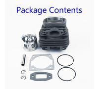 Kit Pistone Cilindro Parte Utensili Giardino Guarnizioni Anelli Set per 52CC 520
