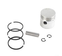 Kit pistone compressore d'aria con 3 anelli, pin e anelli di sicurezza, compatibile con modelli da 42/47/48/51/65 mm, parti di ricambio in metallo per pompe ad aria a pistone (51 mm)