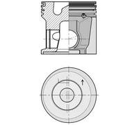 Kit di riparazione, pistone/canna del cilindro KOLBENSCHMIDT 40622960