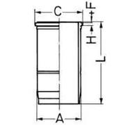 Kit pistone con boccola cilindro 41088960 KOLBENSCHMIDT per VOLVO FM FH FM II