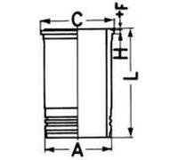 Kit pistone con boccola cilindro 41504960 KOLBENSCHMIDT per DEUTZ-FAHR AGROTRON