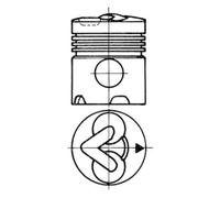 KOLBENSCHMIDT 92834962 Kit riparazione, Pistone / Canna cilindro