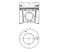 Kit pistone con boccola cilindro 93231960 KOLBENSCHMIDT per MERCEDES-BENZ