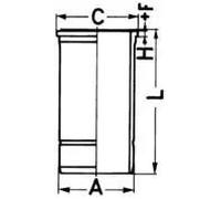 Kit pistone con boccola cilindro 93757960 KOLBENSCHMIDT