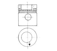Kolbenschmidt Kit pistone con boccola cilindro 93831961 per Mercedes-Benz LK/LN2