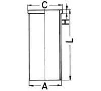 Kit pistone con boccola cilindro 99801962 KOLBENSCHMIDT