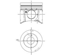 Kit di riparazione, pistone/fodera del cilindro KOLBENSCHMIDT 99801962