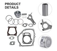 Kit Pistone Resistente con Anelli Pin Clip e Guarnizioni Complete per Motore GX2
