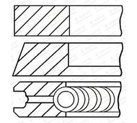 Goetze Kit segmenti pistone 08-444100-00 per VW, SEAT, Audi, Skoda - Ricambio After Market