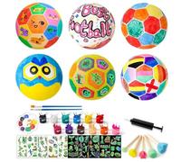 Kit Pittura Calcio,Set Creativo Dodici Colori per Dipingere Palloni - Giocattoli Educativi per Bambini Ragazzi e Ragazze per Camera da Letto Soggiorno Aula Festa Compleanno