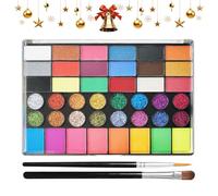 Kit Pittura Facciale Palette Makeup Viso Attivato ad Acqua | Kit Di Trucco Corpo per compleanni, carnevale, Halloween, spettacoli ed eventi scolastici