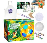 Kit Pittura Per Lampade - Lampada 3D Pallone da Calcio con Attività di Pittura,Kit Creativo Per Dipingere Lampade Per Bambini | Per Amanti Del Calcio Bambini Adulti Festa Halloween Compleanno Natale