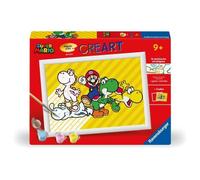 Kit Pittura Ravensburger Super Mario CreArt Kids 18x24 cm Cornice Pennello Acrilici