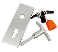 Kit placca e maniglie per serratura basculante Assa Abloy per Nemef