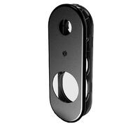Kit placca lunga Securemme 62×170 con interasse fori 85 Nero F5
