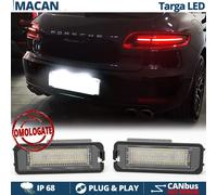 KIT PLACCHETTE Complete Luci TARGA LED per Porsche MACAN CANBUS 18 LED 6.500K