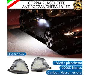 KIT PLACCHETTE LED CORTESIA SPECCHIETTI VW GOLF PLUS 6000K ANTI POZZANGHERA