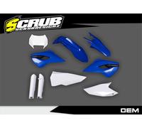 Kit plastica colore OEM HUSABERG 2013 2014 TE FE + mascherina faro + protezio...