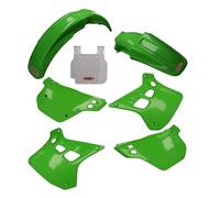 Kit Plastica UFO Compatibile Con Kawasaki KX 125 90-91 Verde/Bianco