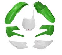 UFO Turkey Kit plastiche Kawasaki KX85 '01-'13 Restyling Colore OEM Verde/Bianco