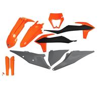 Kit plastica UFO con protezione forcella KTM EXC 125 '20-'21, EXC 250/300