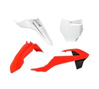 KIT PLASTICHE 4 PEZZI KTM REPLICA BIANCO-ARANCIONE K