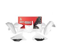 KIT PLASTICHE 6 PEZZI CON COPERCHIO CASSA FILTRO BIANCO HONDA CRF450R 21-..
