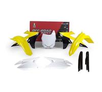 KIT PLASTICHE 6 PEZZI (CON PARASTELI) SUZUKI RM-Z 250/450 19-22 COLORE ORIGINALE