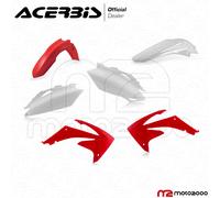 KIT PLASTICHE CARENATURE CARENE BIANCO ROSSO HONDA CRF 450 R / 2009 / 2010
