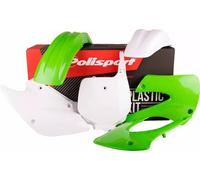 Kit Plastiche Carene Bianco Verde Polisport Kawasaki Kx 85 90541
