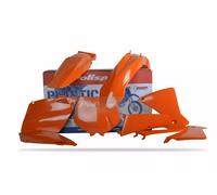 Kit Plastiche Carene completo standard Mx/enduro Polisport arancione Oem Nero Ar