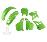 Ufo Kawasaki Kx 125/250 1992-1992 Kakit195f-026 Fork Protectors & Plastics Kit Verde
