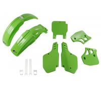 Ufo Kawasaki Kx 500 1989-1992 Kakit189f-999a Fork Protectors & Plastics Kit Verde
