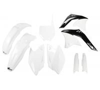 Ufo Kawasaki Kxf 250 2008-2008 Kakit210f-047 Fork Protectors & Plastics Kit Bianco