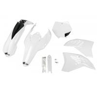Ufo Ktm Sx/sx-f 2007-2010 Ktkit506f-047 Fork Protectors & Plastics Kit Bianco