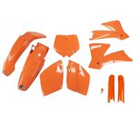 Ufo Ktm Sx/sx-f 2001-2002 Ktkit501f-127 Fork Protectors & Plastics Kit Arancione