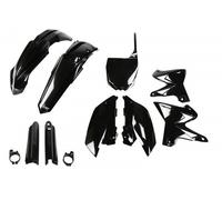 Ufo Yamaha Yz 125/250 2002-2004 Restyling Yakit328f-001 Fork Protectors & Plastics Kit Nero
