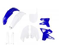 Ufo Yamaha Yz 125/250 2005-2007 Restyling Yakit327f-999w Fork Protectors & Plastics Kit Bianco