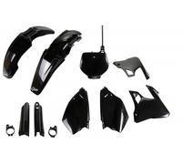 Ufo Yamaha Yz 125/250 1996-1999 Yakit294f-001 Fork Protectors & Plastics Kit Nero