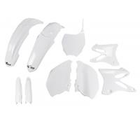 Ufo Yamaha Yz 125/250 2008-2014 Usa Yakit307f-046 Fork Protectors & Plastics Kit Bianco
