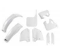 Ufo Honda Cr 125/250 1993-1994 Hokit096f-041 Fork Protectors & Plastics Kit Bianco