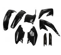 Ufo Honda Cr 125/250 2002-2003 Hokit101f-001 Fork Protectors & Plastics Kit Nero