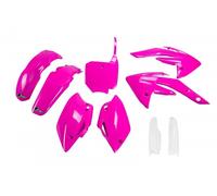Ufo Honda Crf 150r 2007-2024 Hokit111f-p Fork Protectors & Plastics Kit Rosa