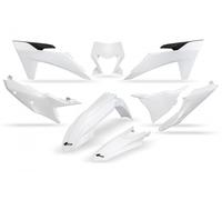 kit plastiche carene Ktm Exc 150 250 300 350 450 500 2024 2025 bianco portafaro