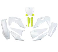 Kit plastiche con protezioni forcella Husqvarna TC / FC dopo 2019 / 2022 UFO colori OEM 2019