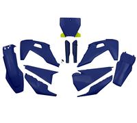Kit plastiche con protezioni forcella Husqvarna TC / FC dopo 2019 UFO blu