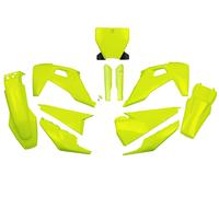 Kit plastiche con protezioni forcella Husqvarna TC / FC dopo 2019 UFO giallo fluo