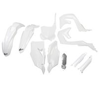 Kit plastiche con protezioni forcella Kawasaki KX dopo 2019 UFO bianco