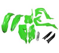 Kit plastiche con protezioni forcella Kawasaki KX dopo 2019 UFO verde